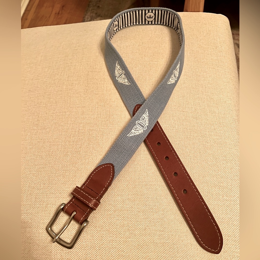 Men’s Olympic Club woven leather belt